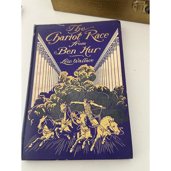 The Chariot Race From Ben Hur by Lew Wallace Victorian Decorated Book - Picture 4 of 13